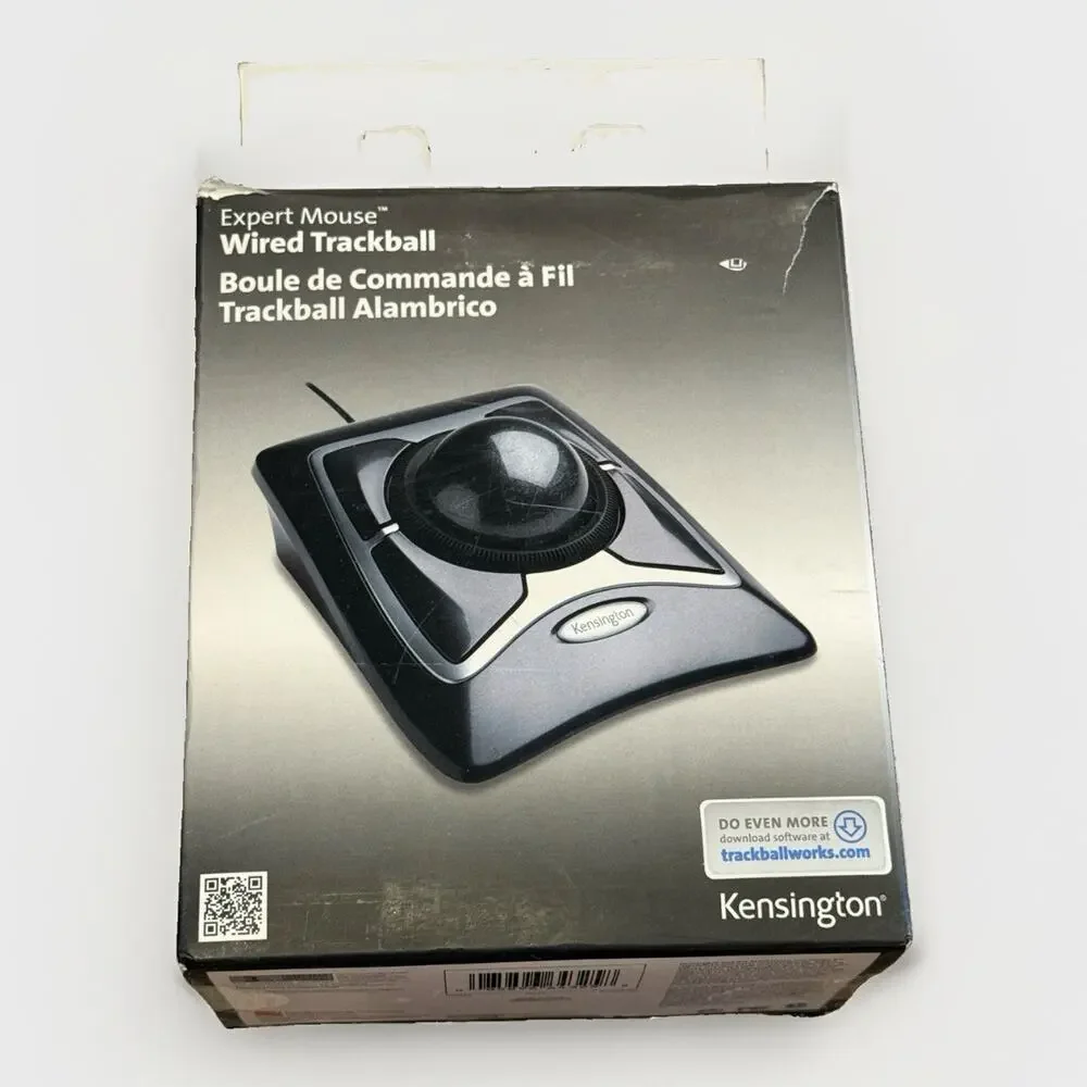 Kensington Expert Trackball USB Mouse Tested Works!
